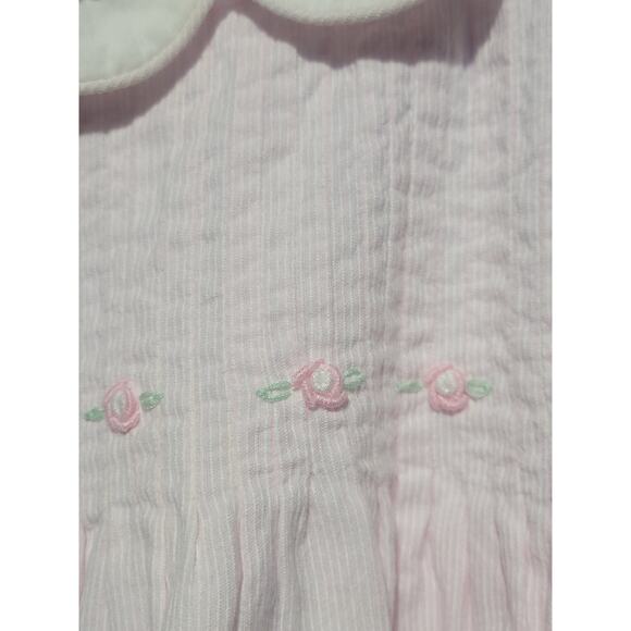 Koala Baby/Kids Pink and White Striped Easter Dress Size 6-9 M - Picture 3 of 10